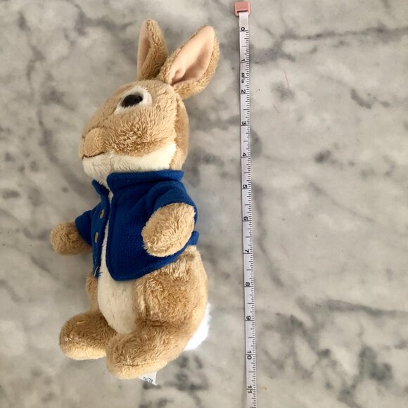 Official Peter Rabbit Plush 10" Stuffed Animal Bunny Blue Jacket 2020 Easter - Picture 5 of 5